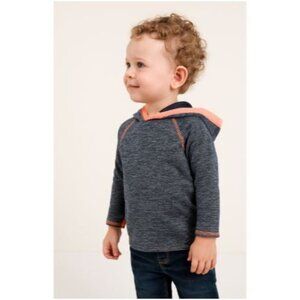 Cat & Jack Boys Active Hooded Long‑Sleeve Athletic Jersey Navy Size 12M